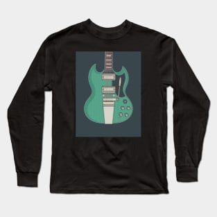 Inverness Green Solid Guitar Long Sleeve T-Shirt